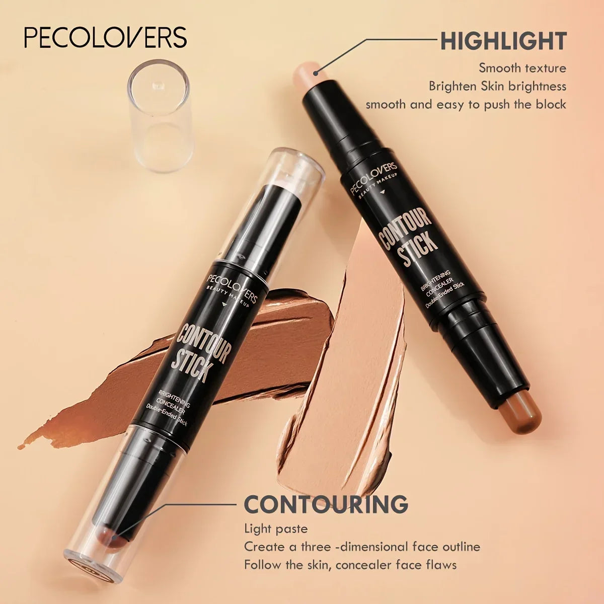 Face Foundation Concealer Pen Long Lasting Dark Circles Corrector Contour 1PC