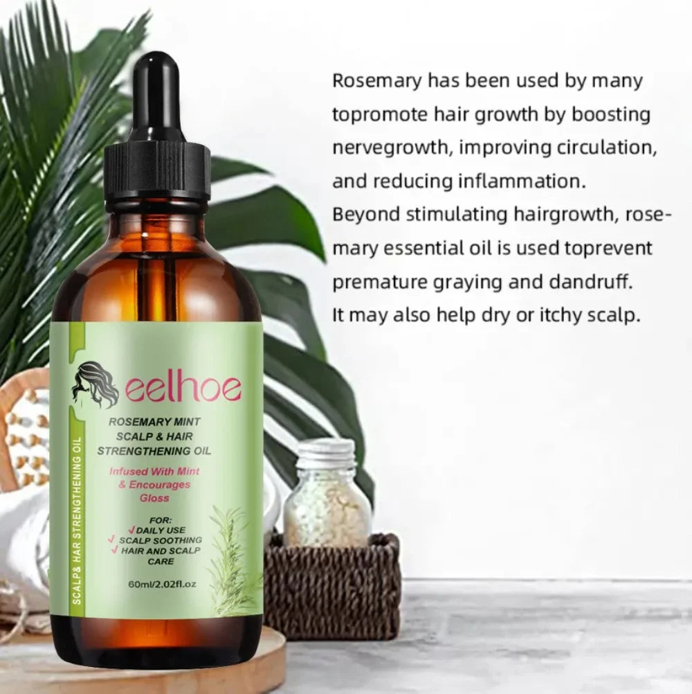 Hair Growth Essential Oil Rosemary Mint Hair Strengthening Oil