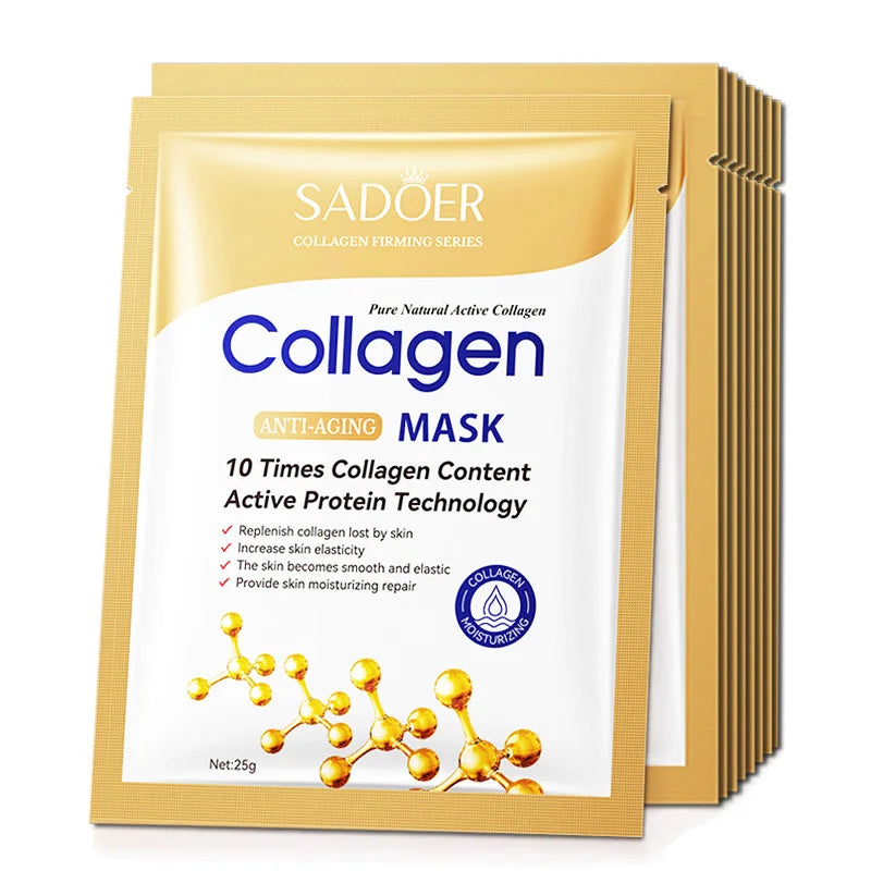 Anti-wrinkle Collagen Face Mask Moisturizing Anti-aging Repair 10pcs