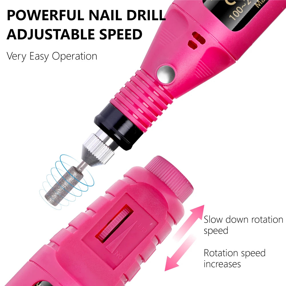 Strong Function Nail Drill Machine Gel Polish Remover Tools