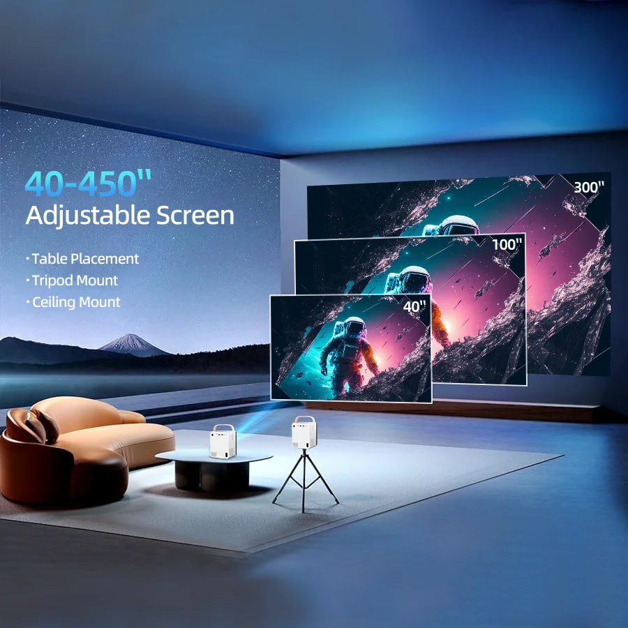 4k ultra high definition projector with built-in Android system WIFI connection