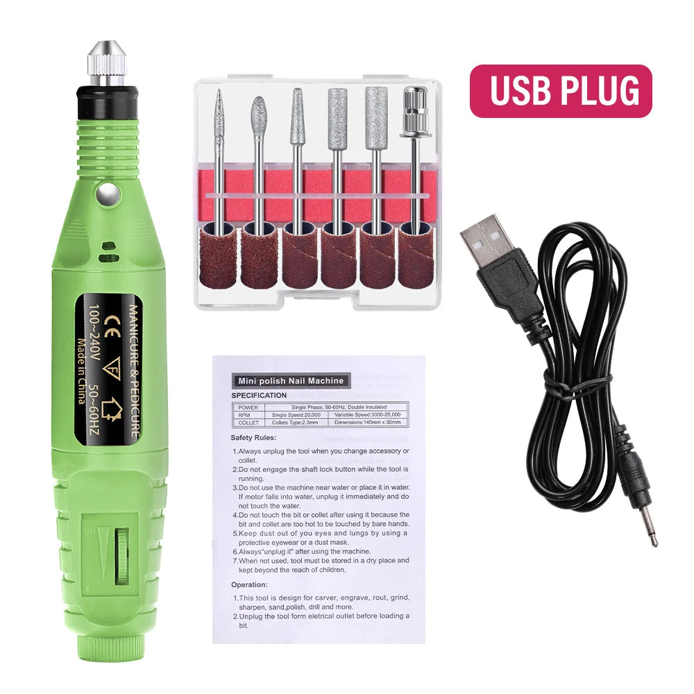 Strong Function Nail Drill Machine Gel Polish Remover Tools