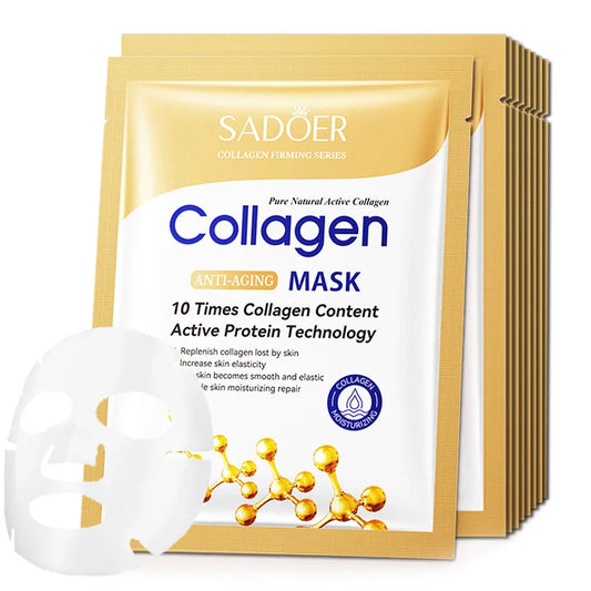 Anti-wrinkle Collagen Face Mask Moisturizing Anti-aging Repair 10pcs