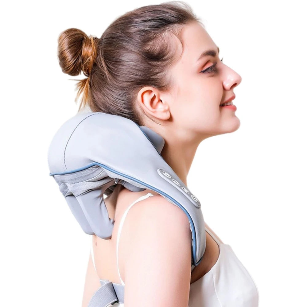 Portable Mini Relaxer Dredge Kneading Smart Electric Wrap Heated Trapezius Muscle Neck