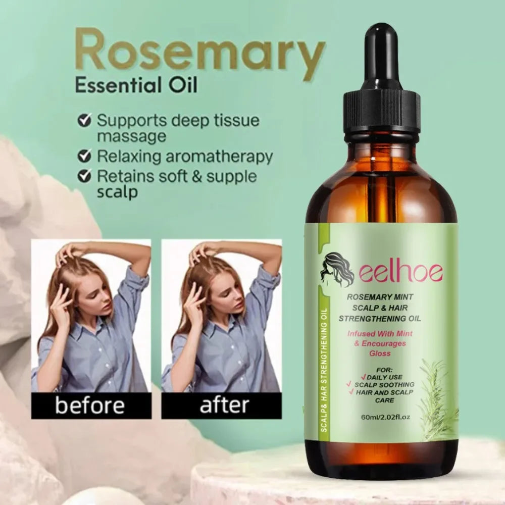 Hair Growth Essential Oil Rosemary Mint Hair Strengthening Oil