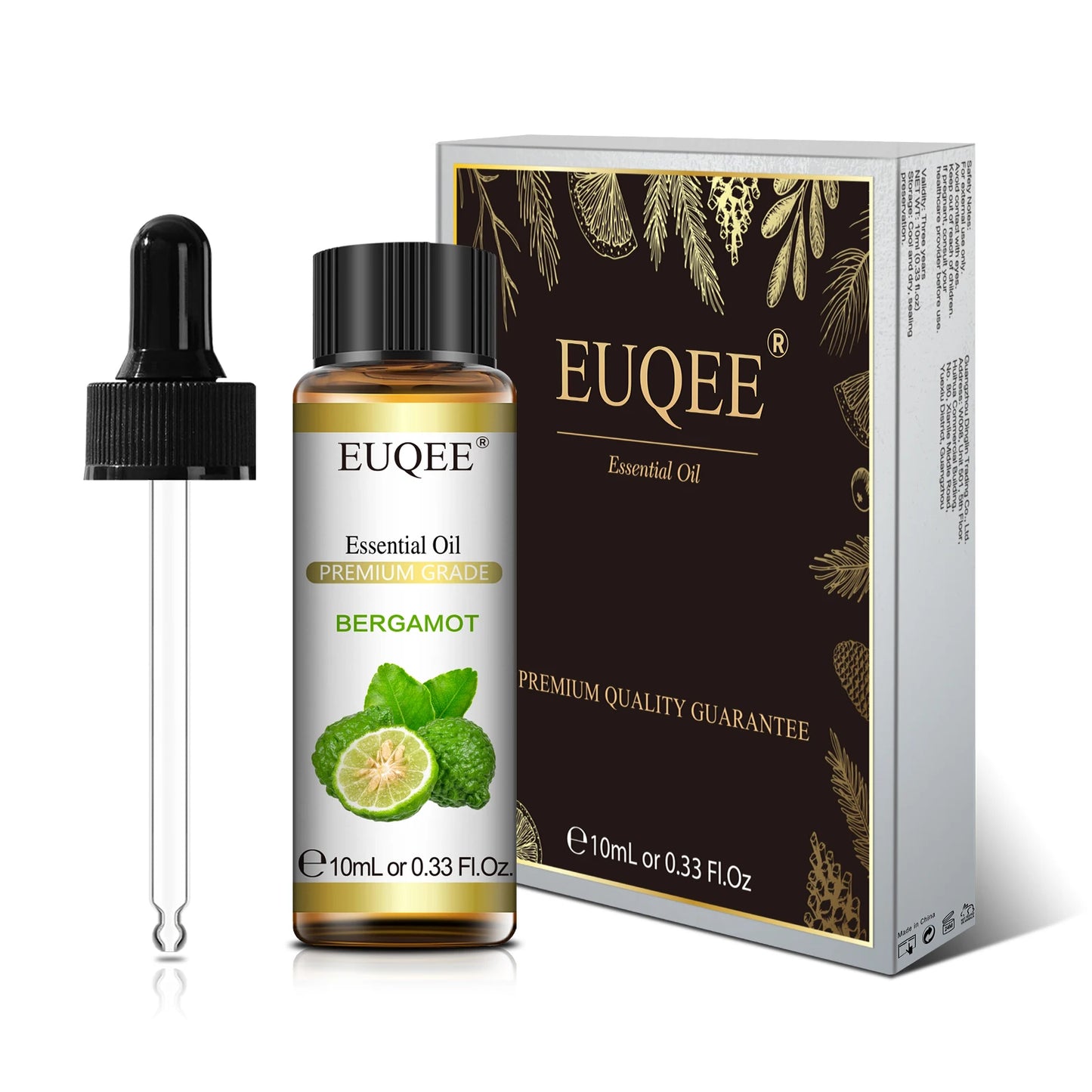 EUQEE 10ml Natural Plant Essential Oil with Dropper For Diffuser Humidifier