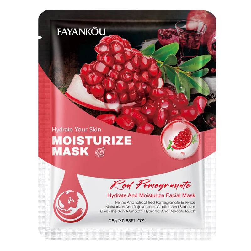 Fruits Facial Masks For Face Skincare Moisturizing Brightening Hydrating Firming 10pcs