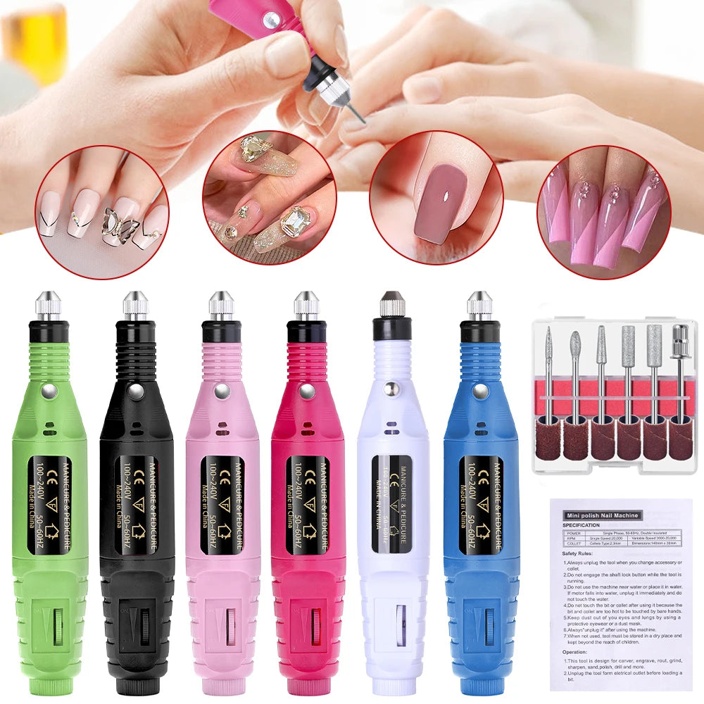 Strong Function Nail Drill Machine Gel Polish Remover Tools