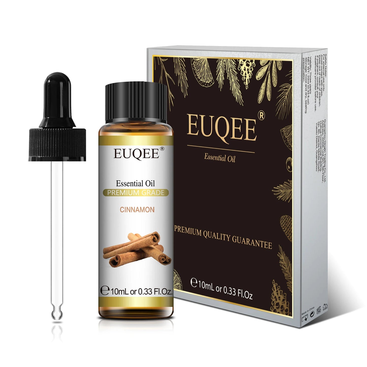 EUQEE 10ml Natural Plant Essential Oil with Dropper For Diffuser Humidifier