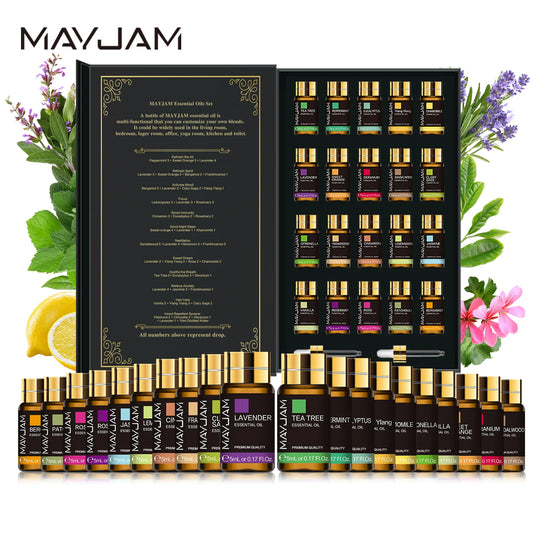 MAYJAM Pure Natural Essential Oils 20pcs Kits Gift Box Sandalwood