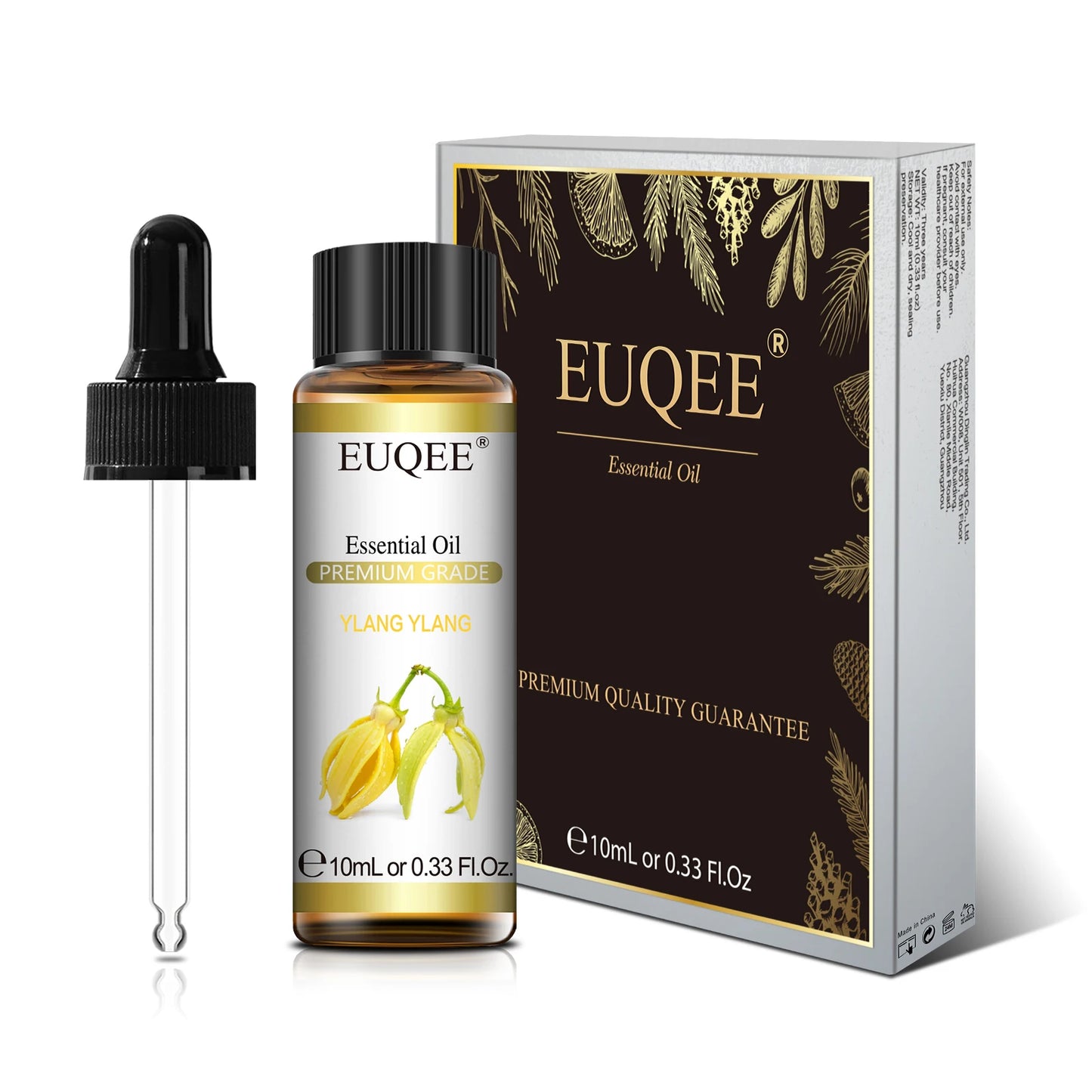 EUQEE 10ml Natural Plant Essential Oil with Dropper For Diffuser Humidifier