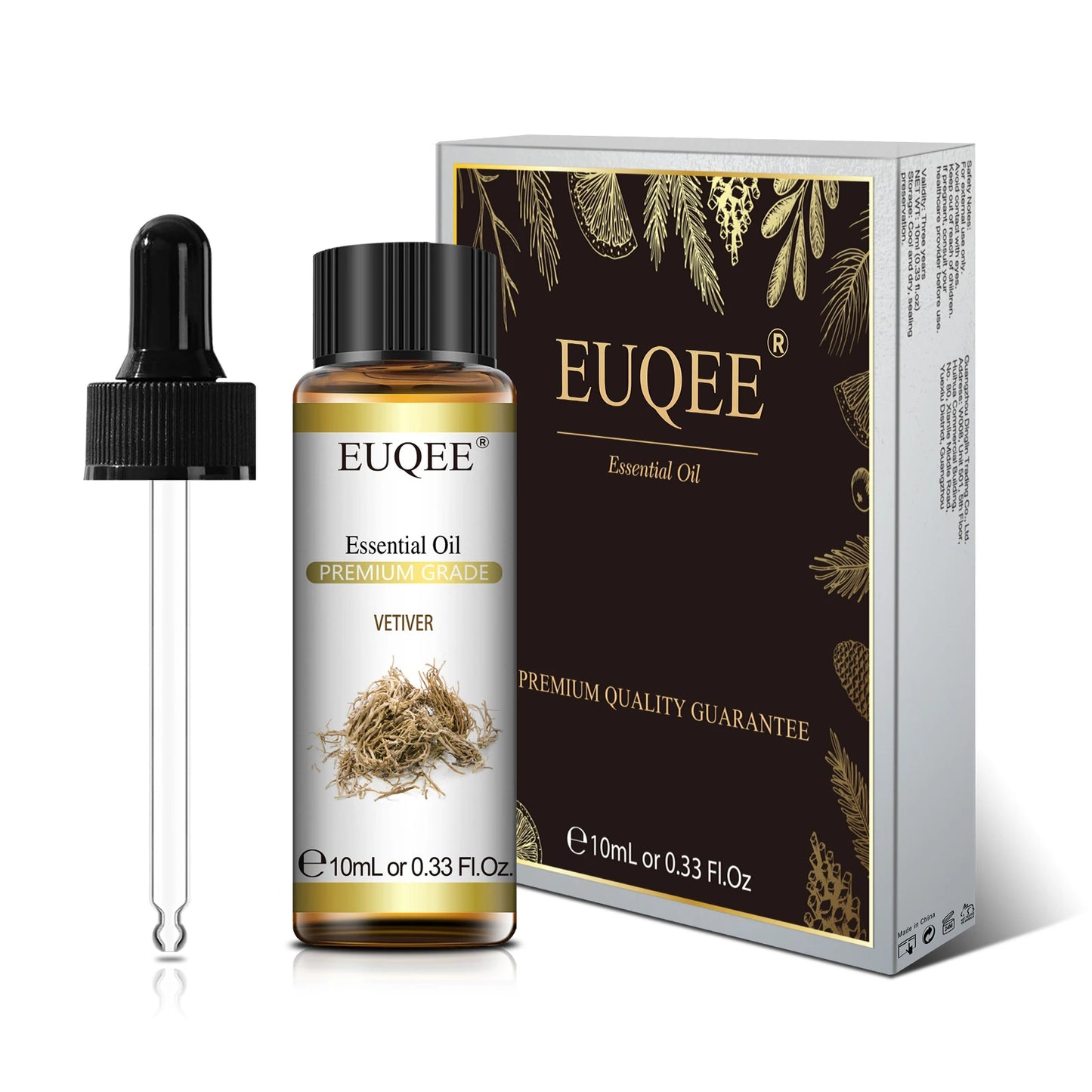 EUQEE 10ml Natural Plant Essential Oil with Dropper For Diffuser Humidifier