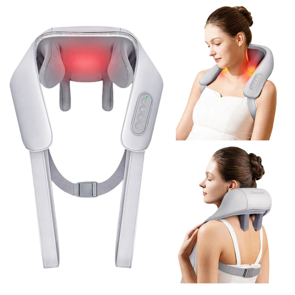 Portable Mini Relaxer Dredge Kneading Smart Electric Wrap Heated Trapezius Muscle Neck