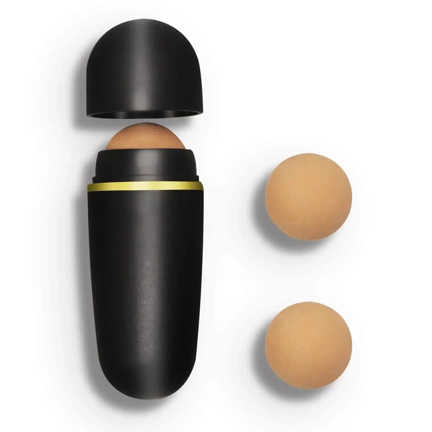 Face Oil Absorbing Roller Natural Volcanic Stone Massage Body Stick Makeup