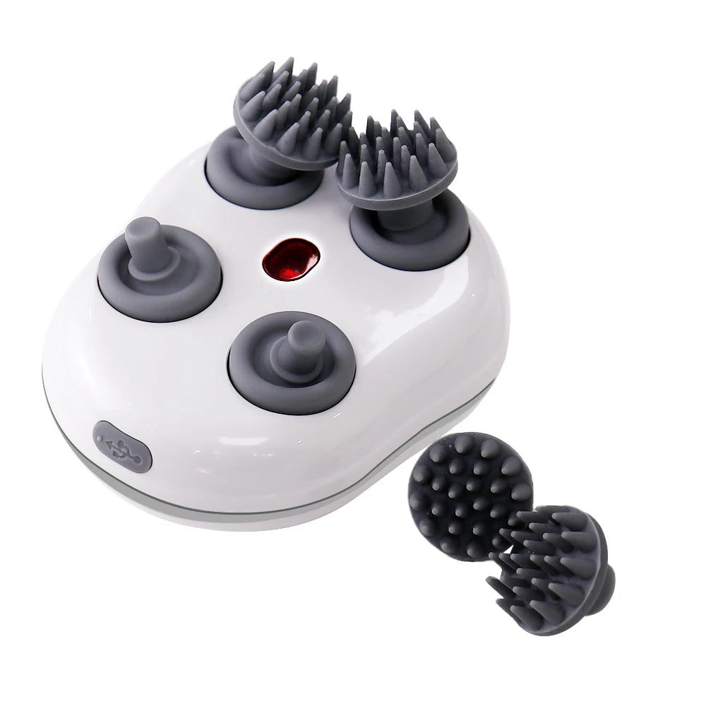 Electric Scalp Massager Head Massage Instrument Kneading Vibration Relaxation Treatments