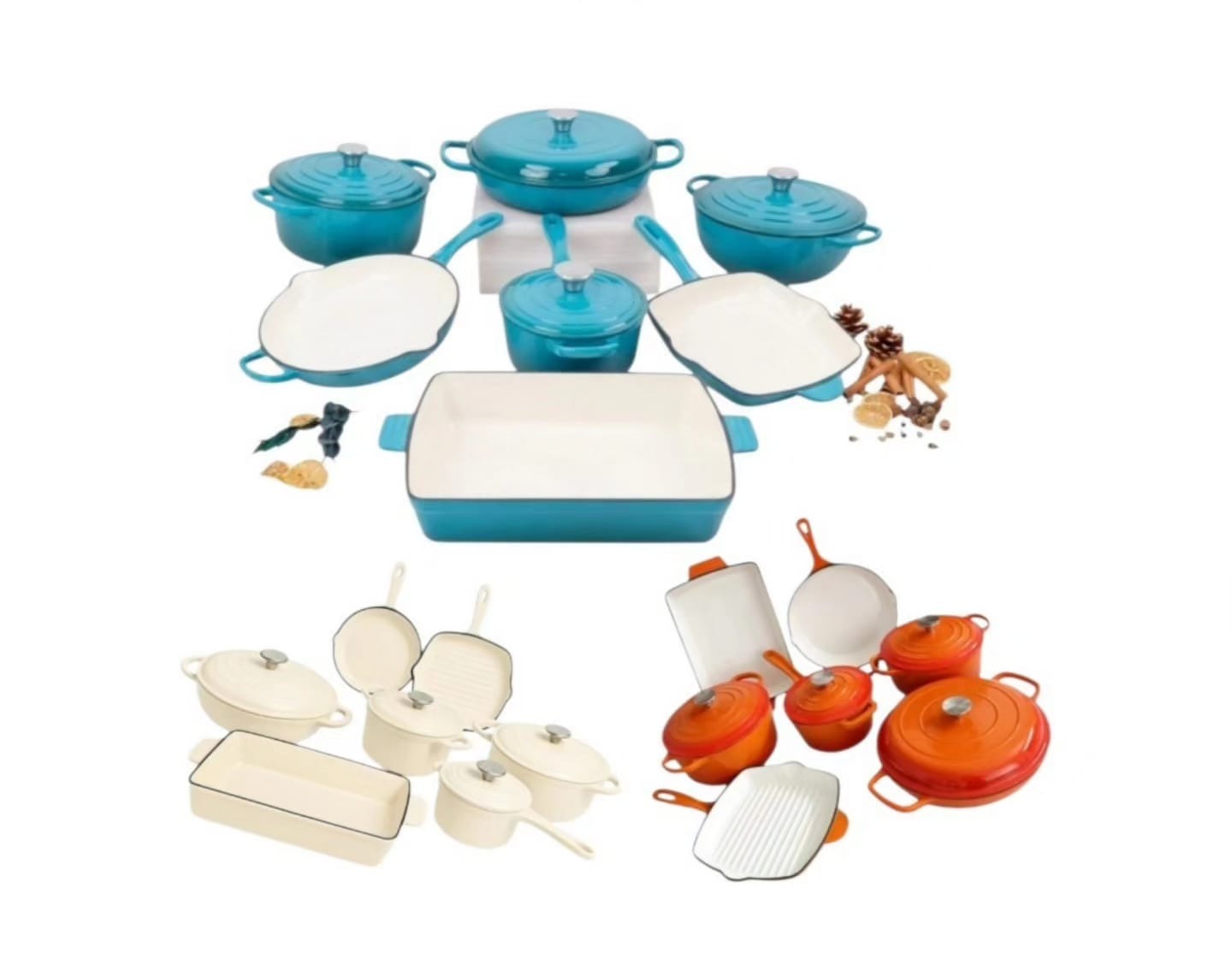 cast iron cookware set