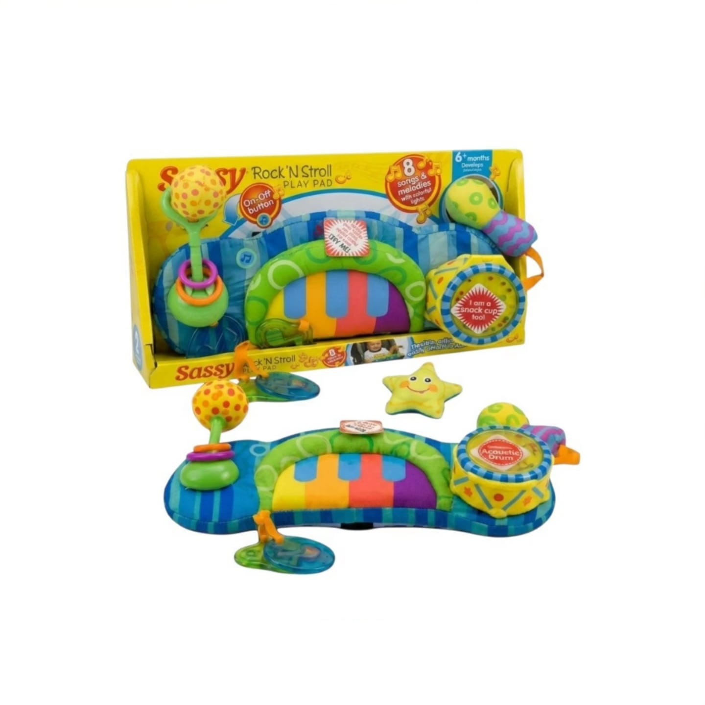 Sassy Rock 'N Stroll Play Pillow