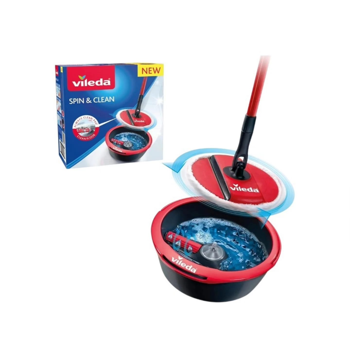Vileda Spin & Clean Mop and Bucket