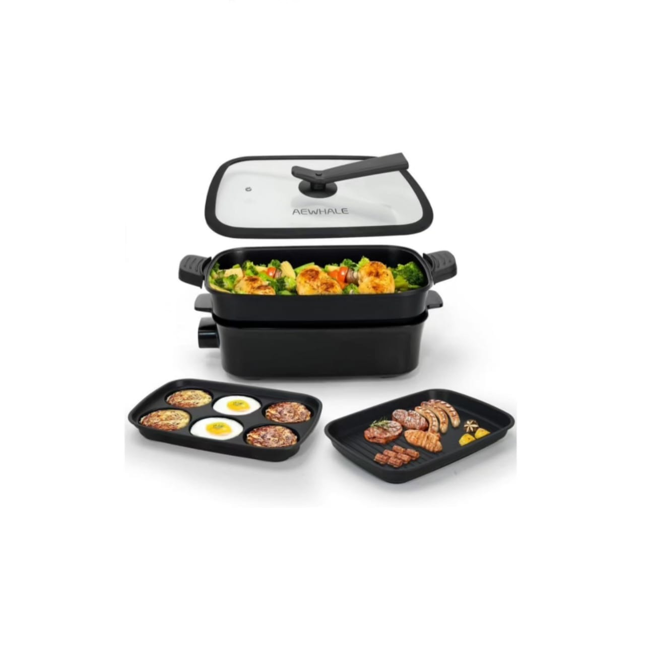 3-in-1 Electric Grill and Pan