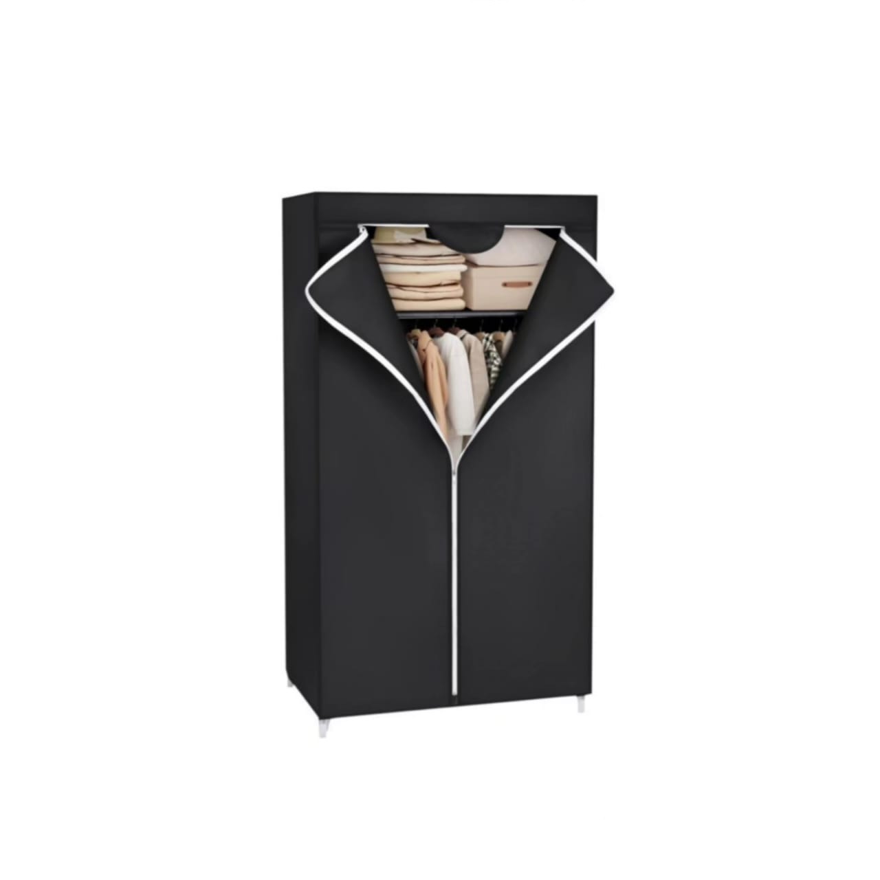Portable fabric wardrobe