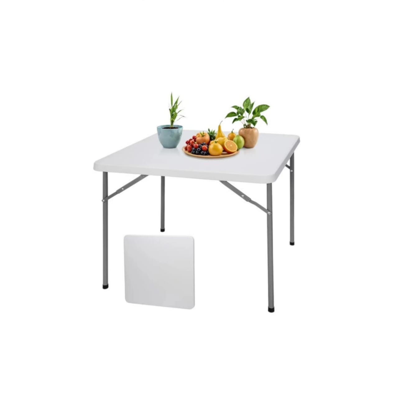 Square folding table